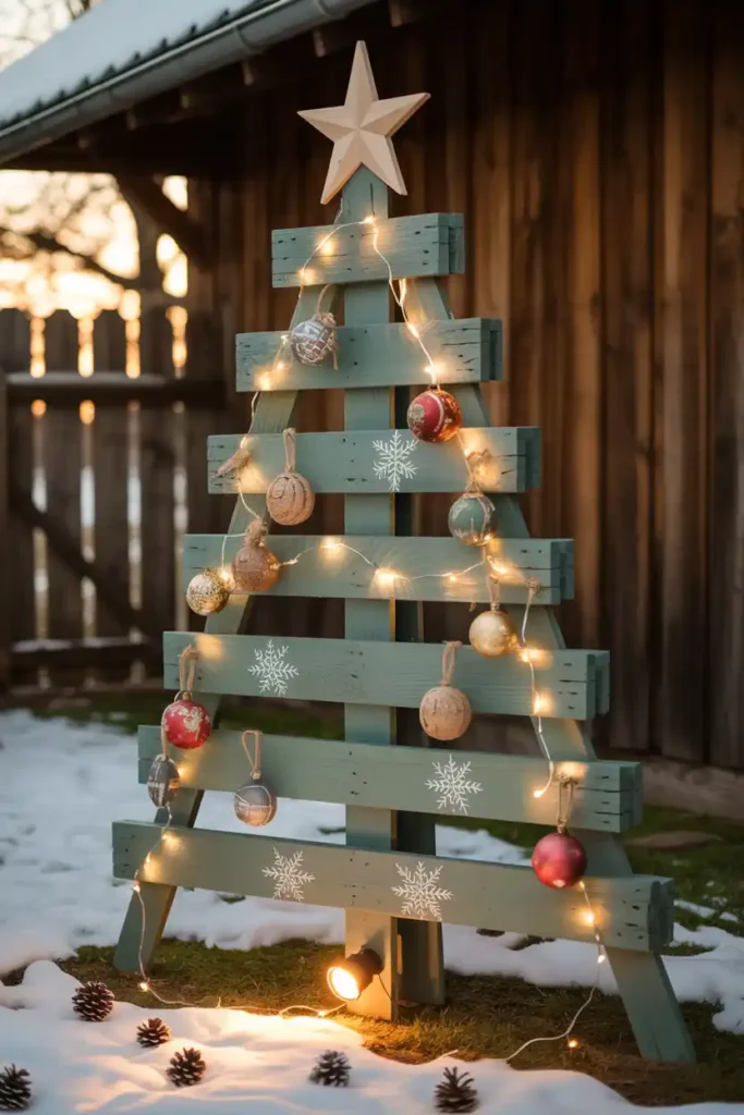 Wooden Pallet Christmas Tree