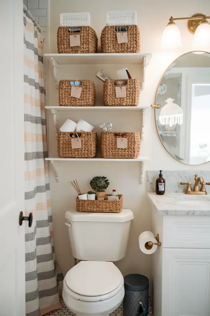 Woven Baskets for Open Shelving
