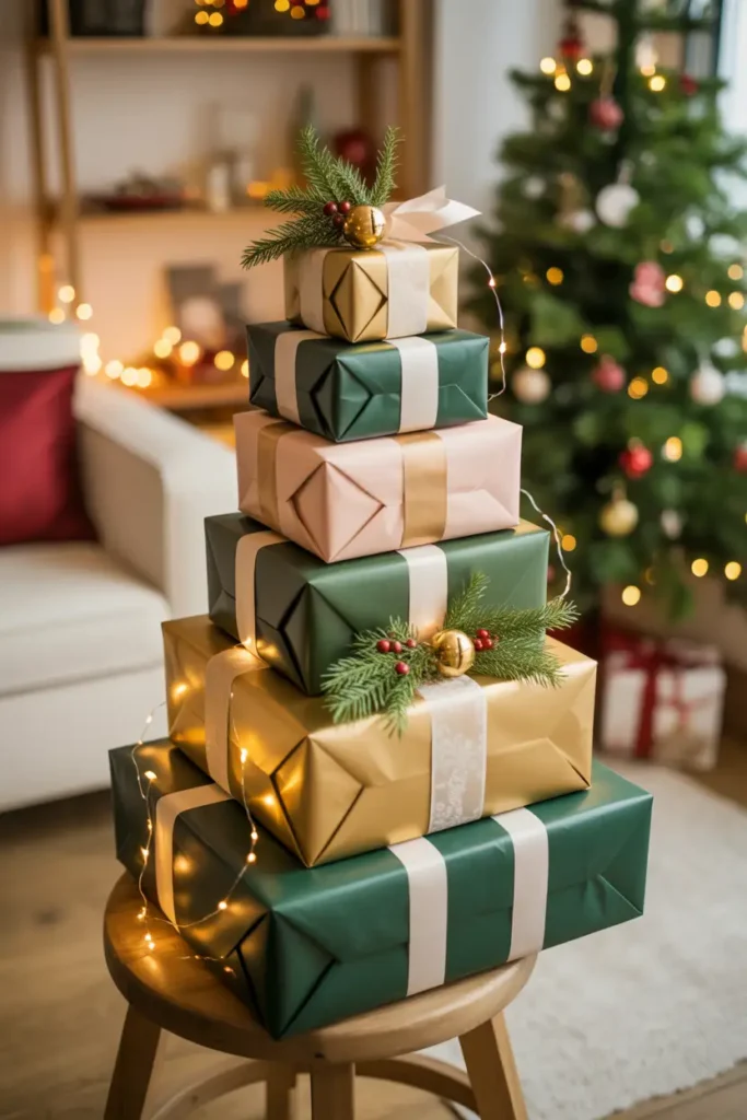 Wrapped Gift Display Tower