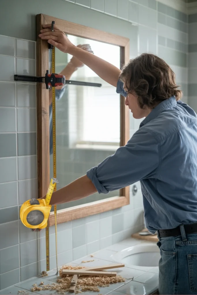 frame bathroom mirror