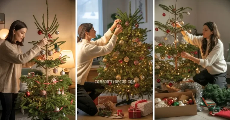 how to make christmas tree look fuller
