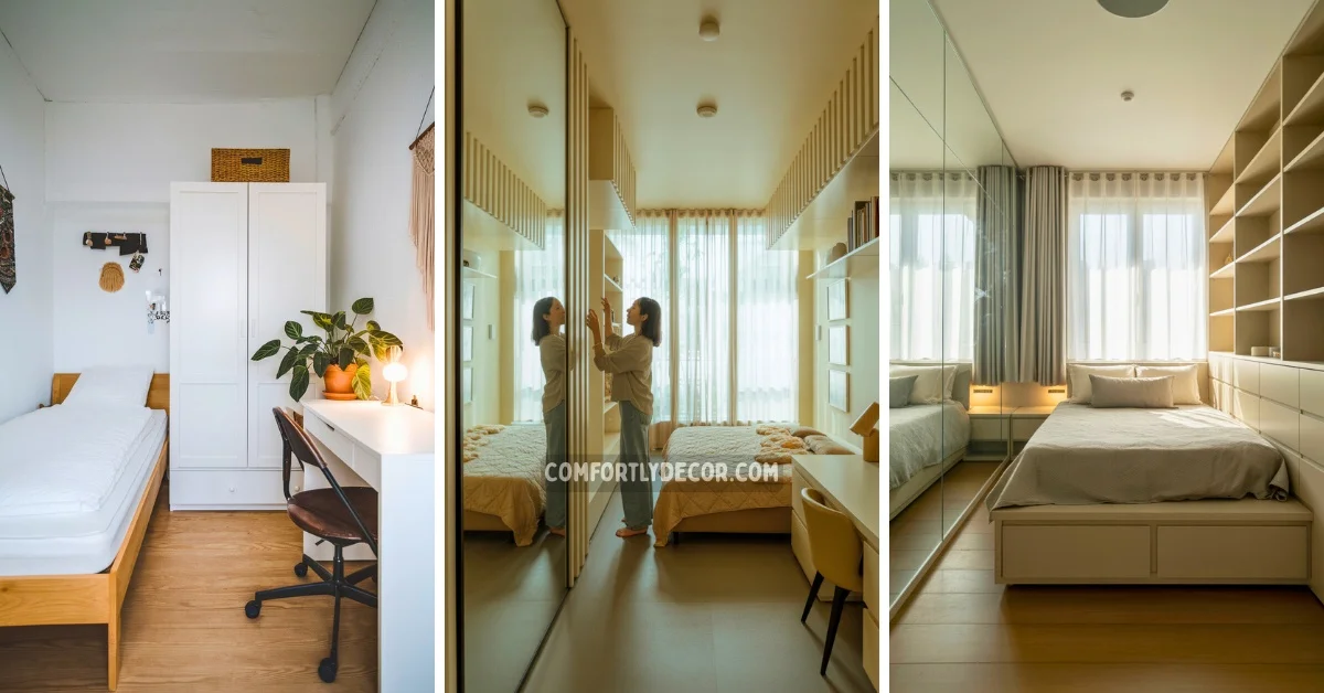 how to make small bedroom look bigger