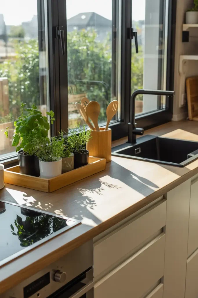 kitchen counter decor