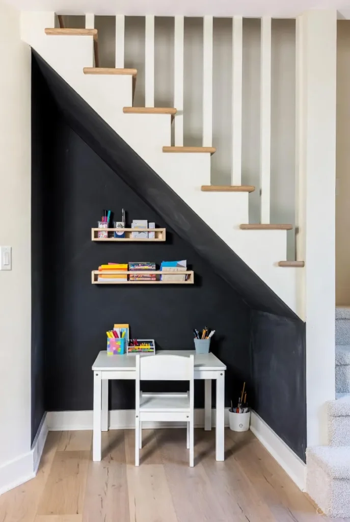 Art and Craft Corner with Chalkboard Wall 1