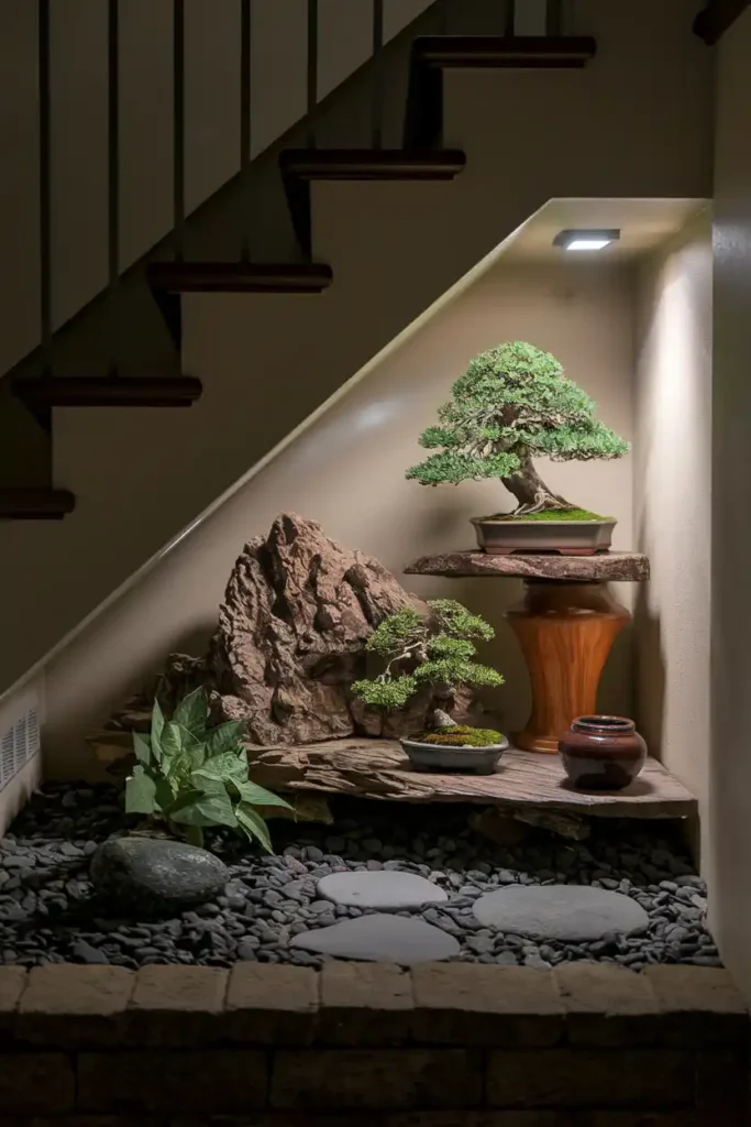 Bonsai Display Garden with Accent Lighting 1