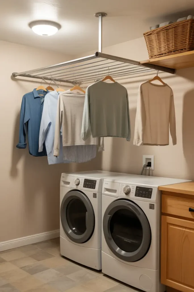 Built In Drying Rack Idea