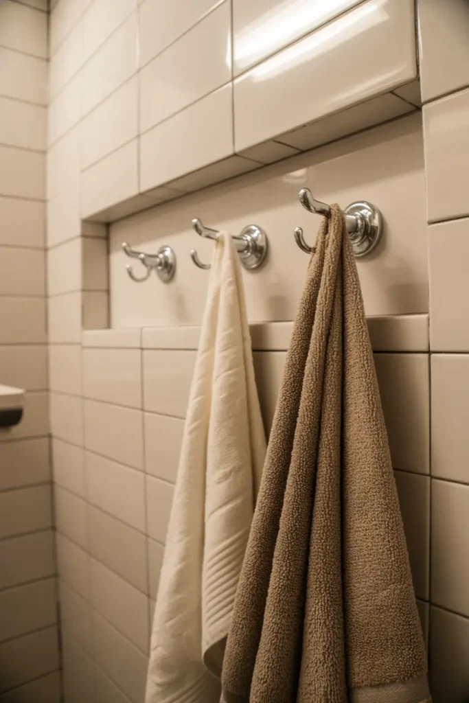 Built In Recessed Towel Hooks