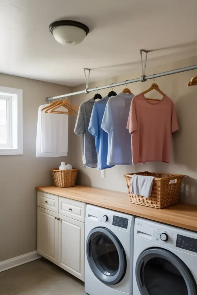 Ceiling Mounted Drying Rods