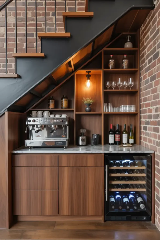 Coffee and Wine Combo Bar for Dual Functionality