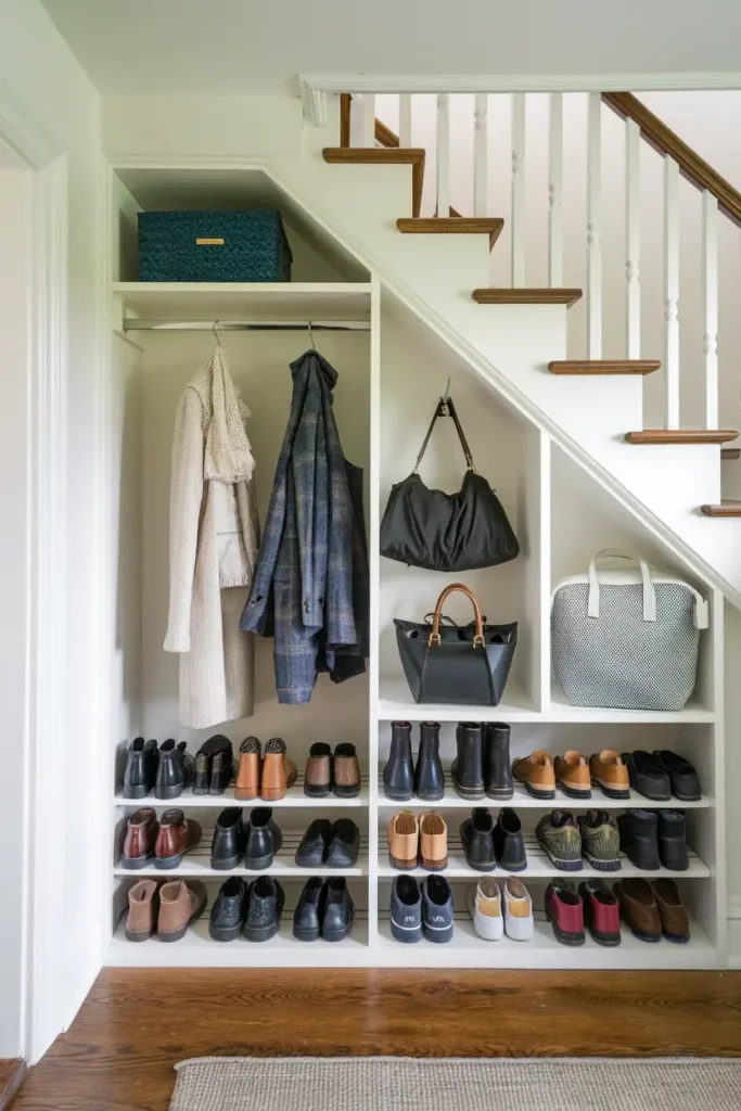Combination Storage Shoes and Coats