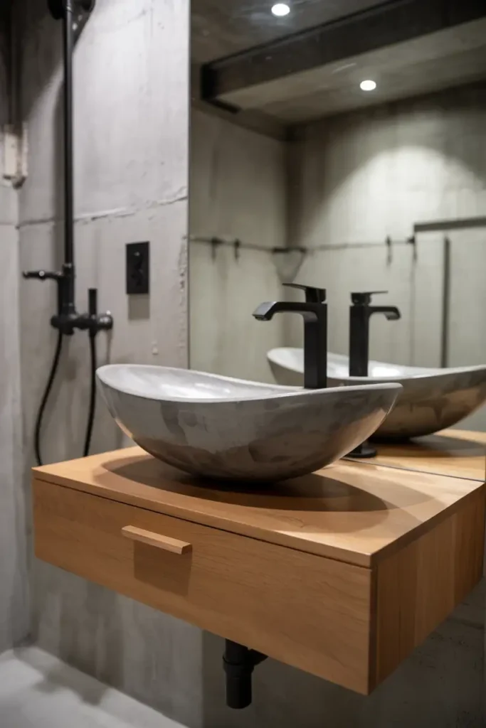 Concrete Sink Basin for Modern Minimalism