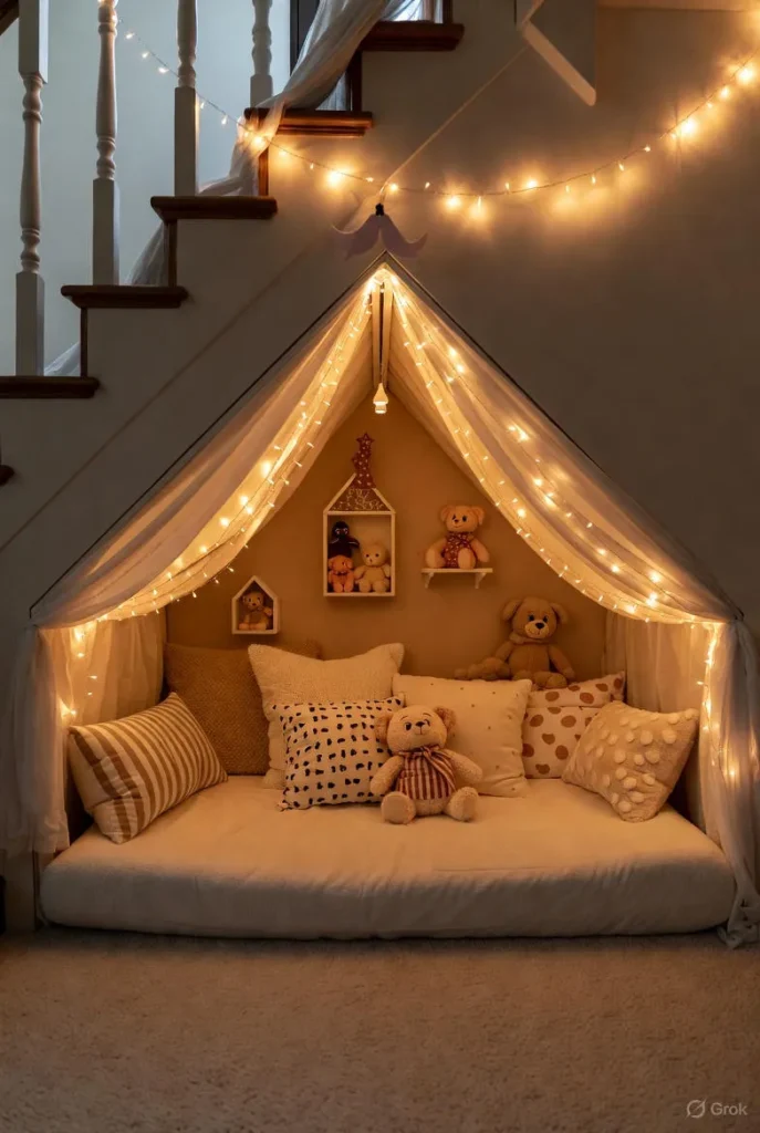 Cozy Nap Pod with Fairy Lights