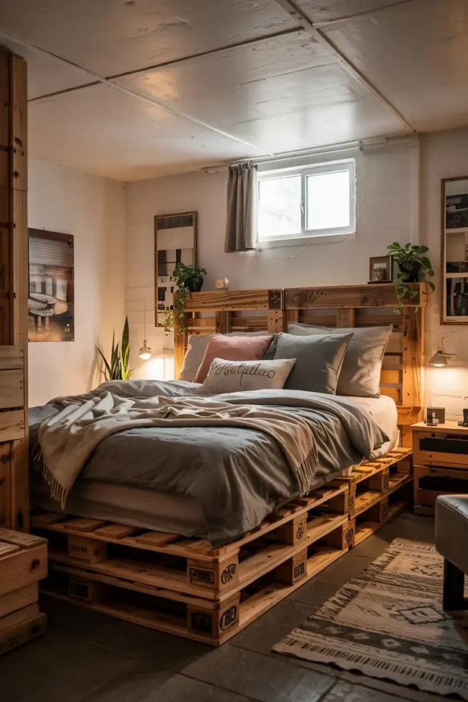 DIY Pallet Bed Frame