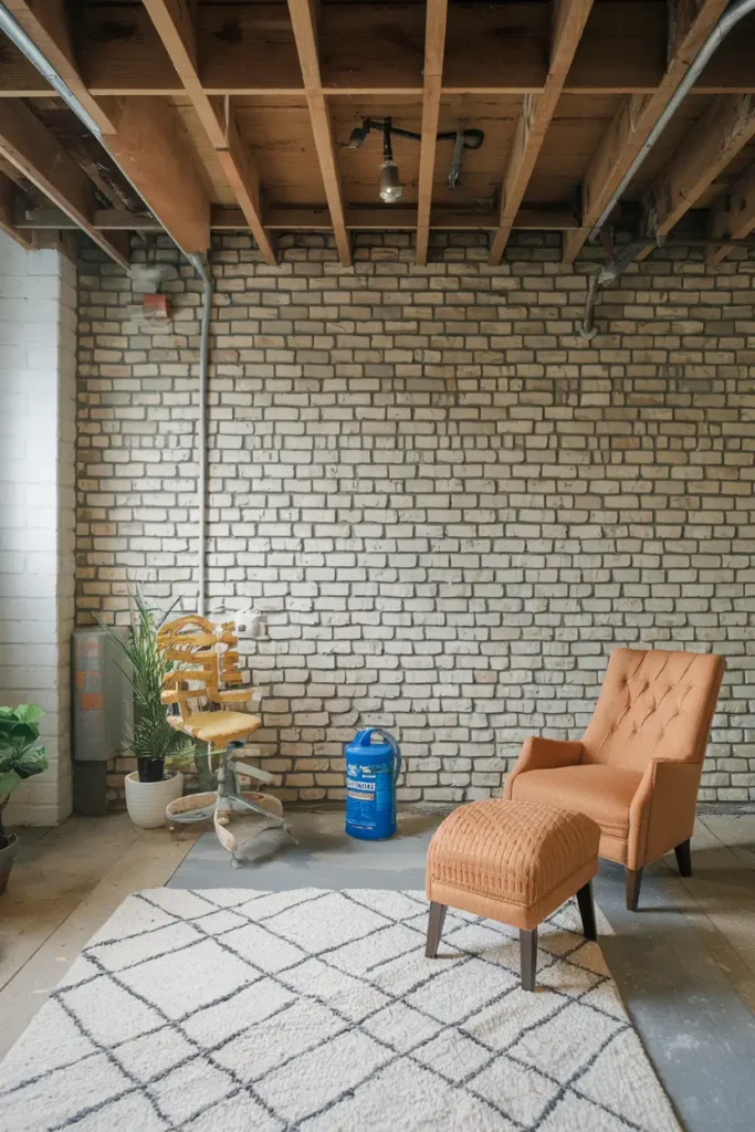 Exposed Brick Walls Sealed for Character