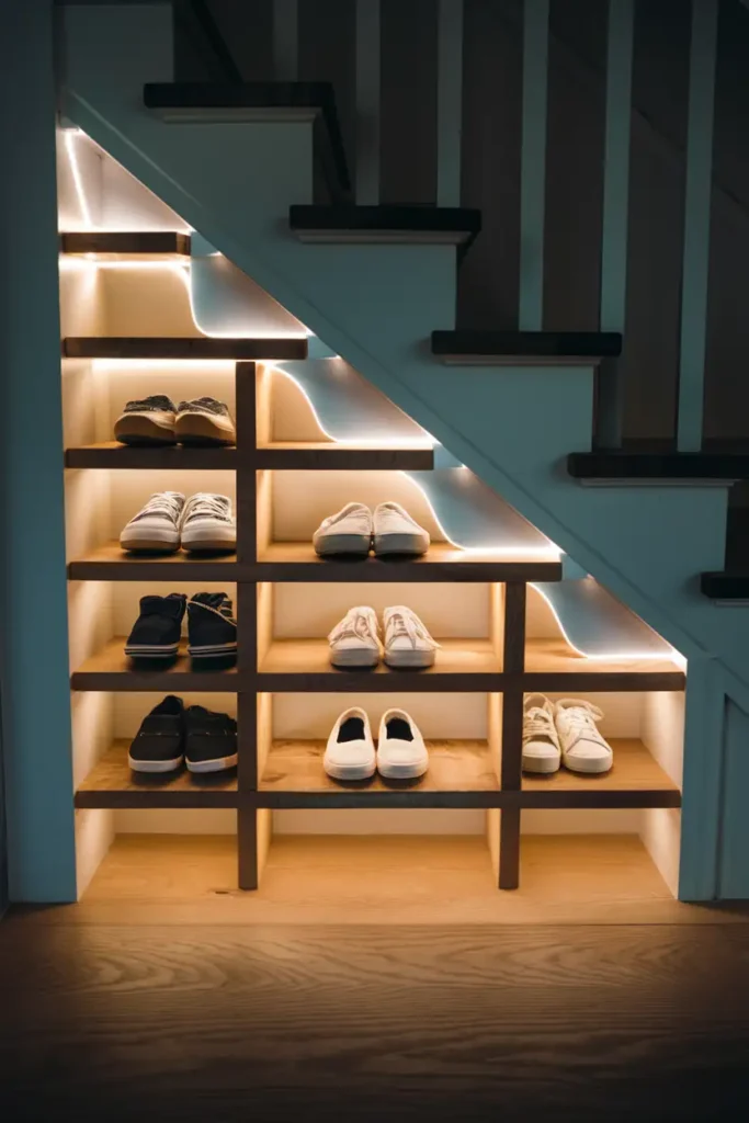 Floating Shelves with Backlighting