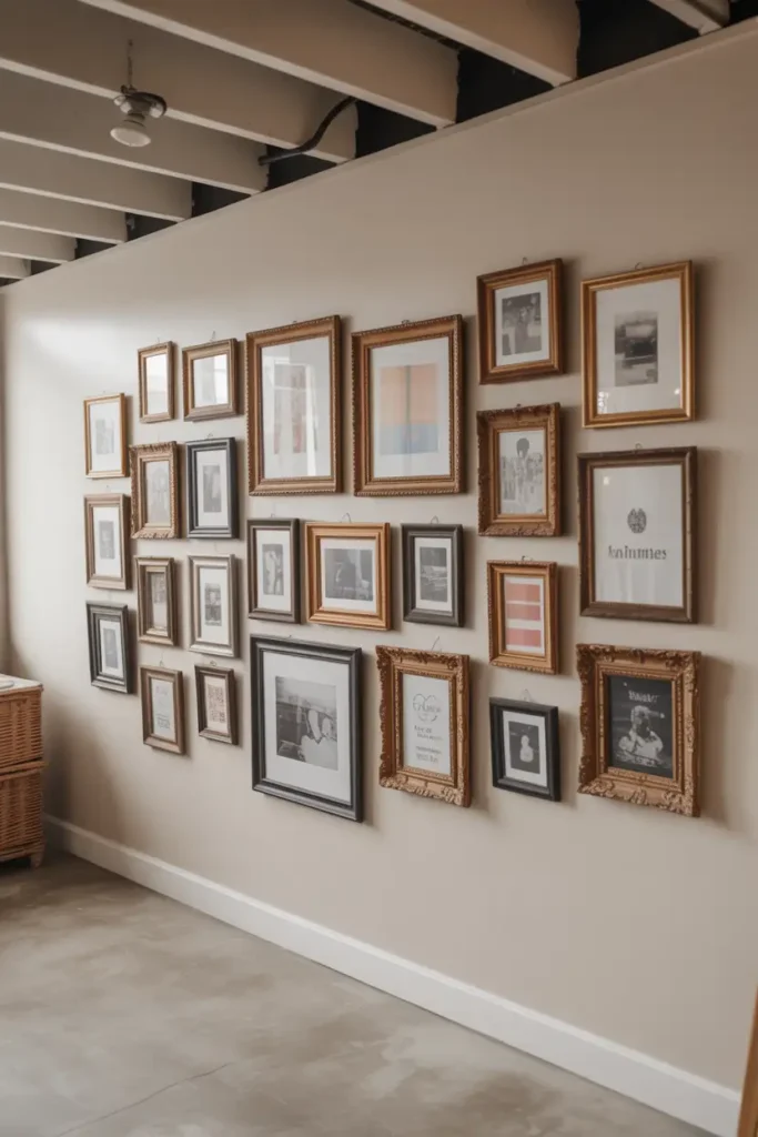 Gallery Wall with Thrifted Frames