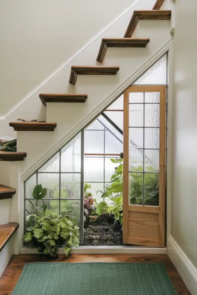 Glass Enclosed Indoor Greenhouse Setup 1