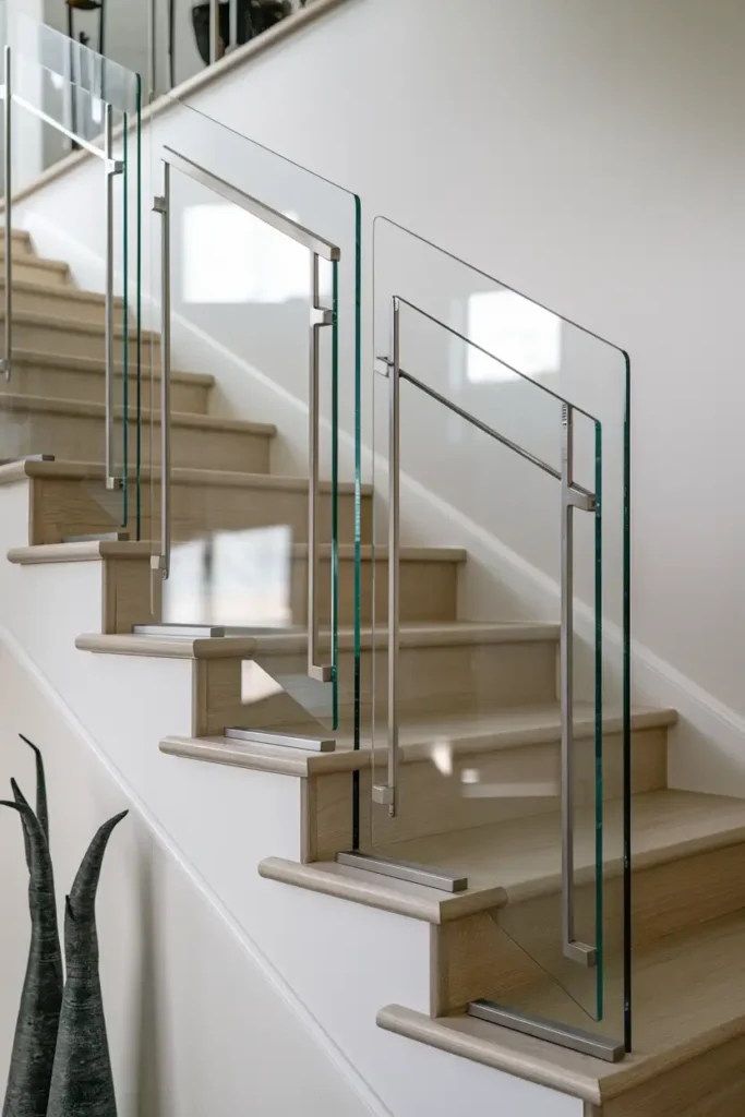 Glass Panel Railing with Minimal Framing