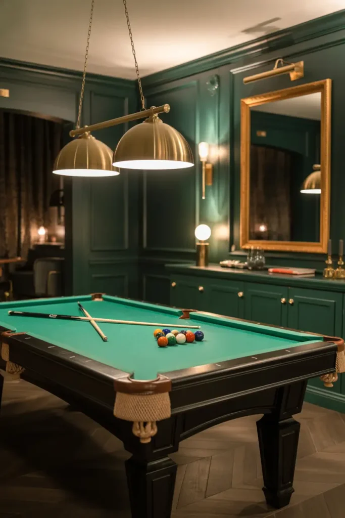 Green Felt and Gold Accents Combo