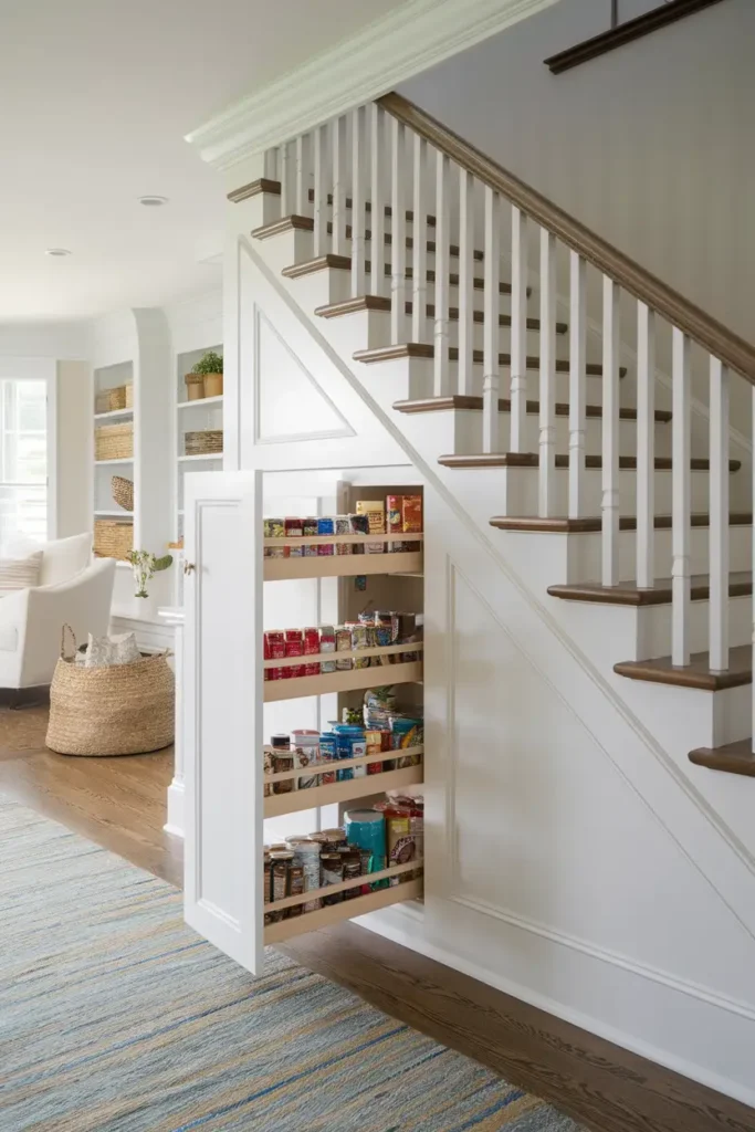 Hidden Pull Out Pantry Shelves