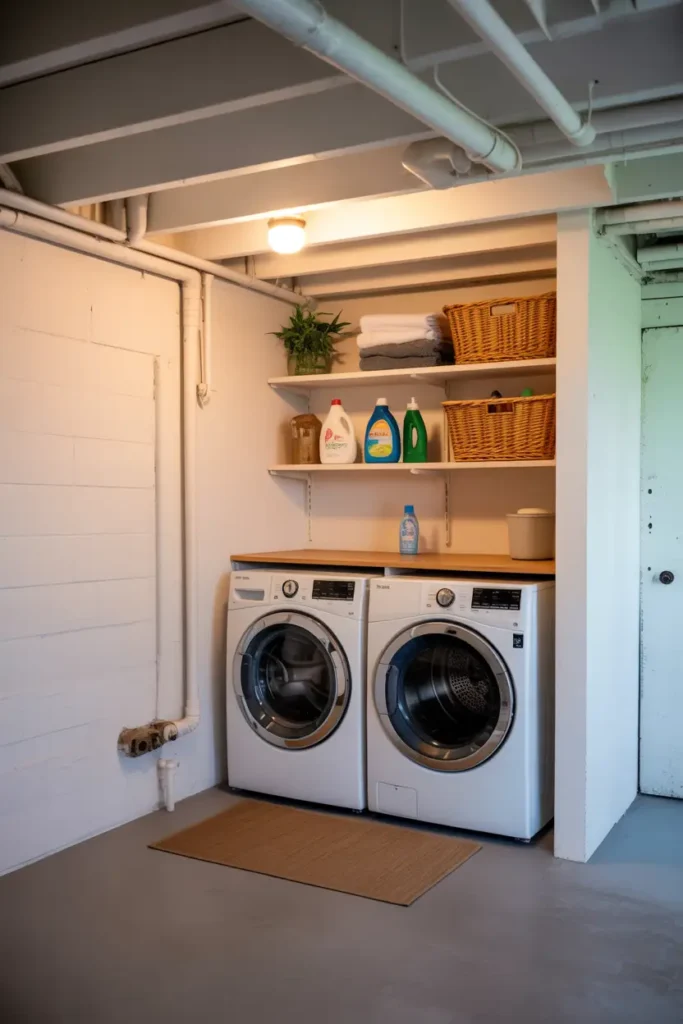 Laundry Corner Makeover