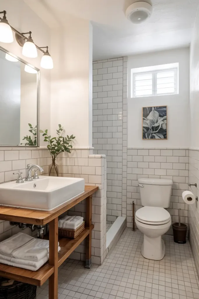 Light Colored Grout for Flow