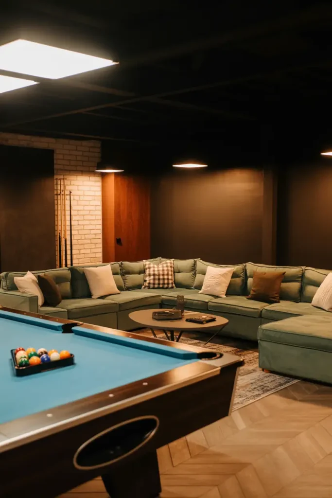 Lounge Sofa Setup Beside the Table