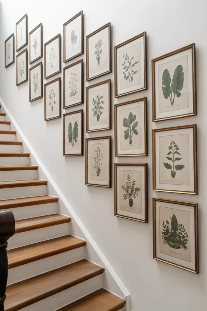 Mix of Framed Botanical Prints