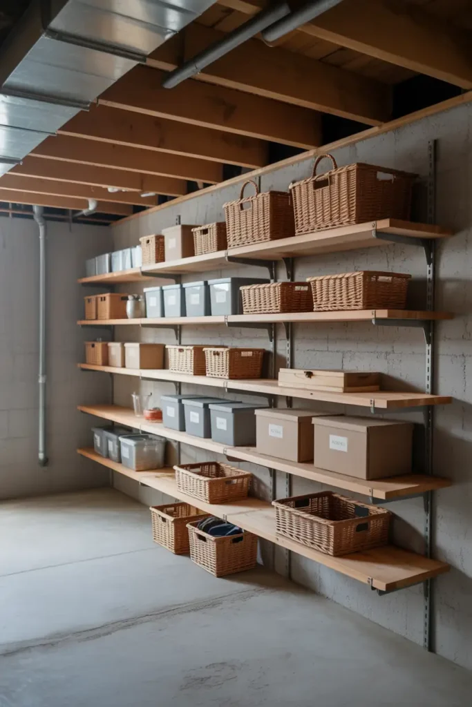 Open Shelving for Storage