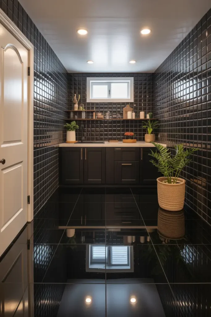 Polished Black Tile