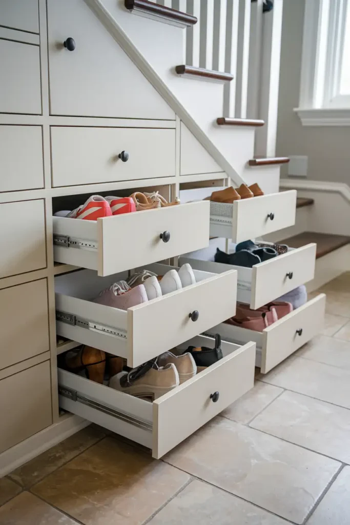 Pull Out Drawer Shoe Cabinets