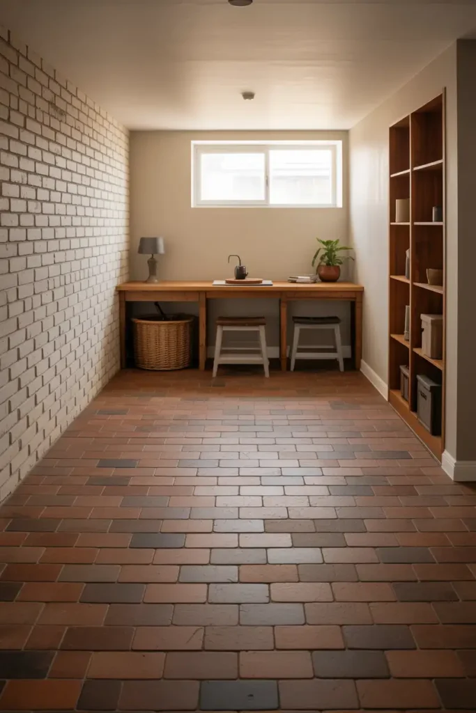 Rustic Brick Floor Feel