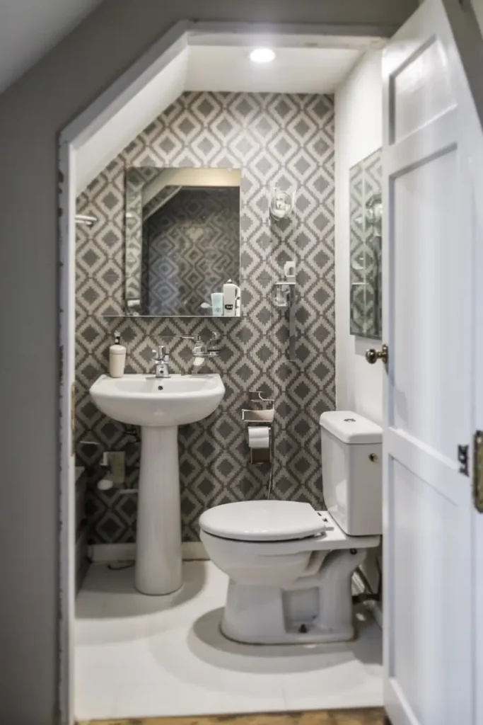 Under Stair Bathroom Cabinetry
