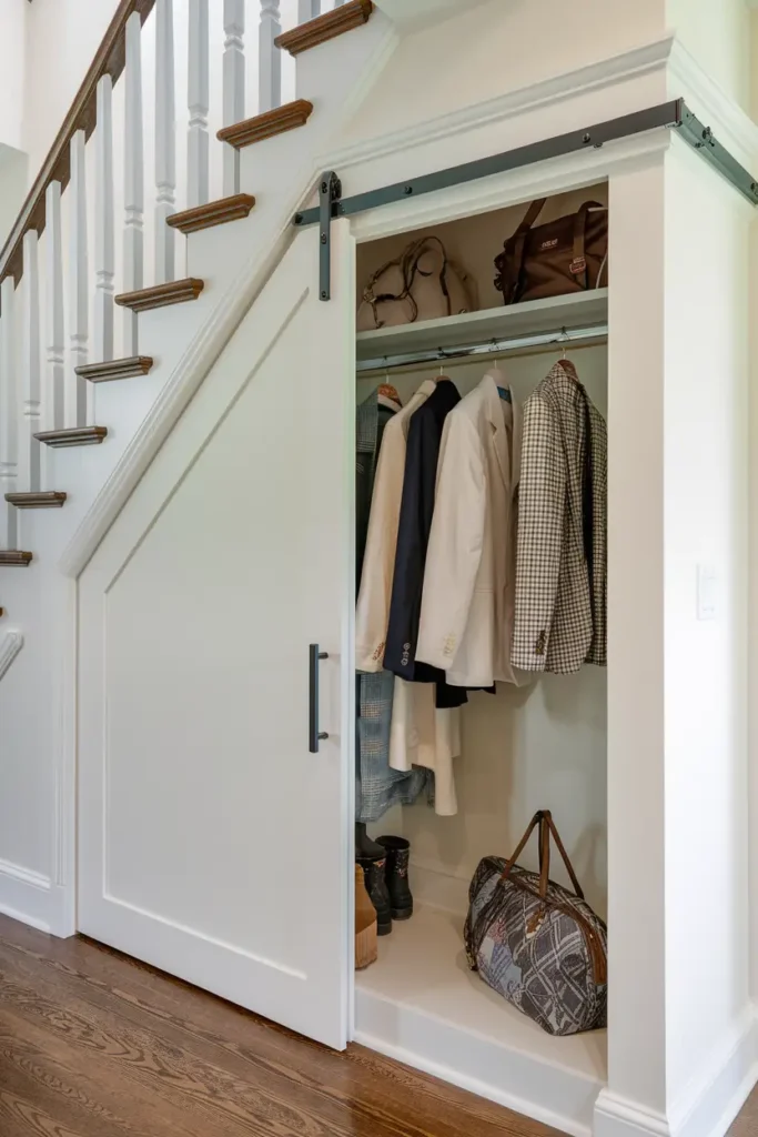 Walk In Micro Closet with Sliding Door