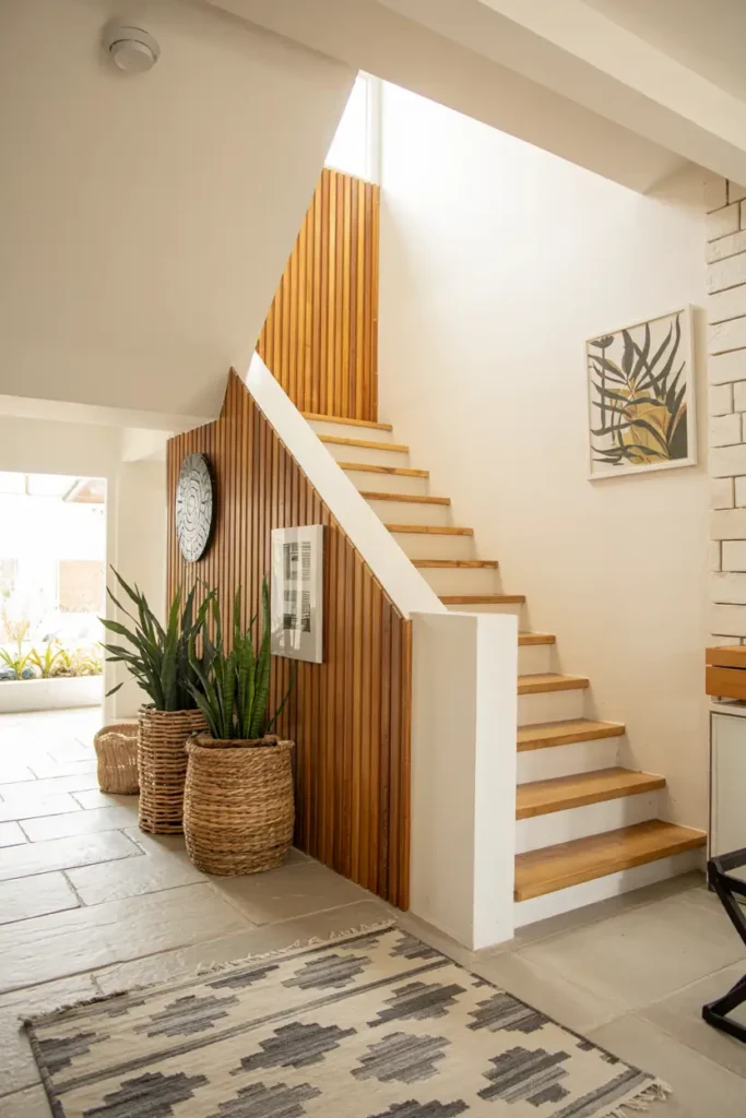 Wooden Slat Panel Accent Wall