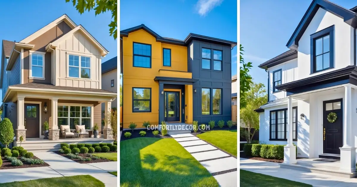 exterior house paint color combinations