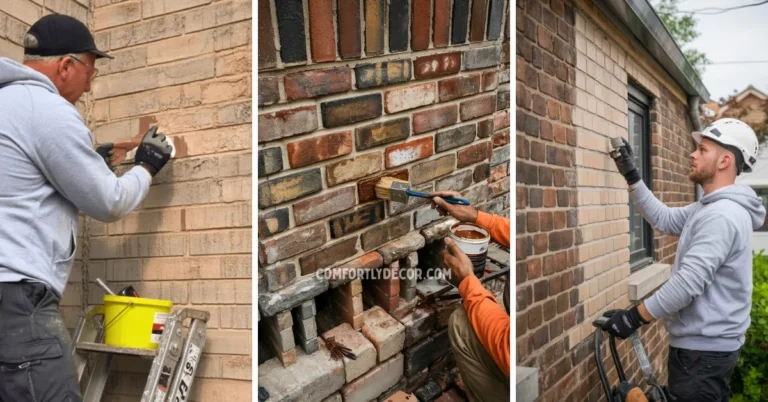 how to stain brick exterior