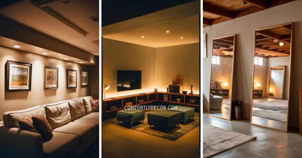 low ceiling basement ideas