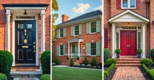 red brick house exterior colors schemes