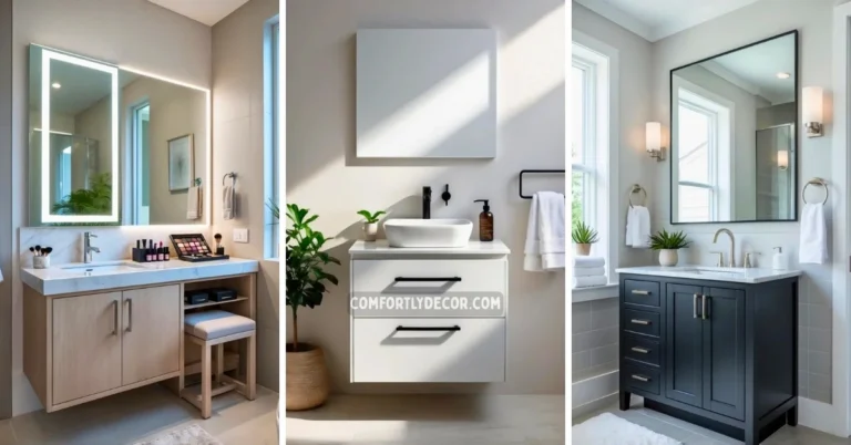 single sink bathroom vanity ideas