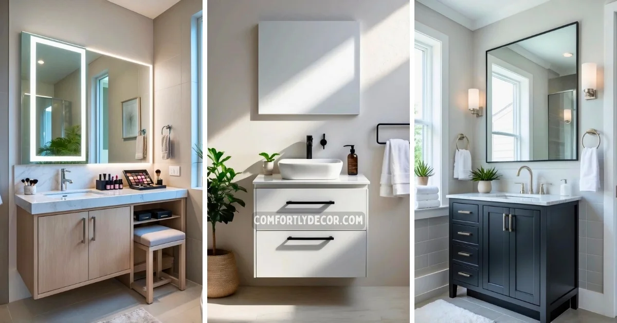 single sink bathroom vanity ideas