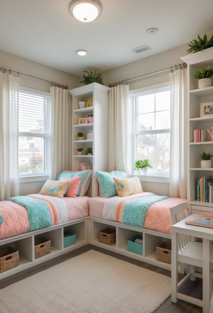 15 Clever Small Bedroom Ideas for 2 Sisters - ComfortlyDecor