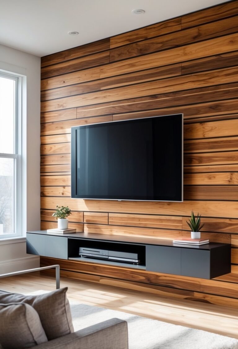 18 Living Room Accent Wall Ideas With TV - ComfortlyDecor