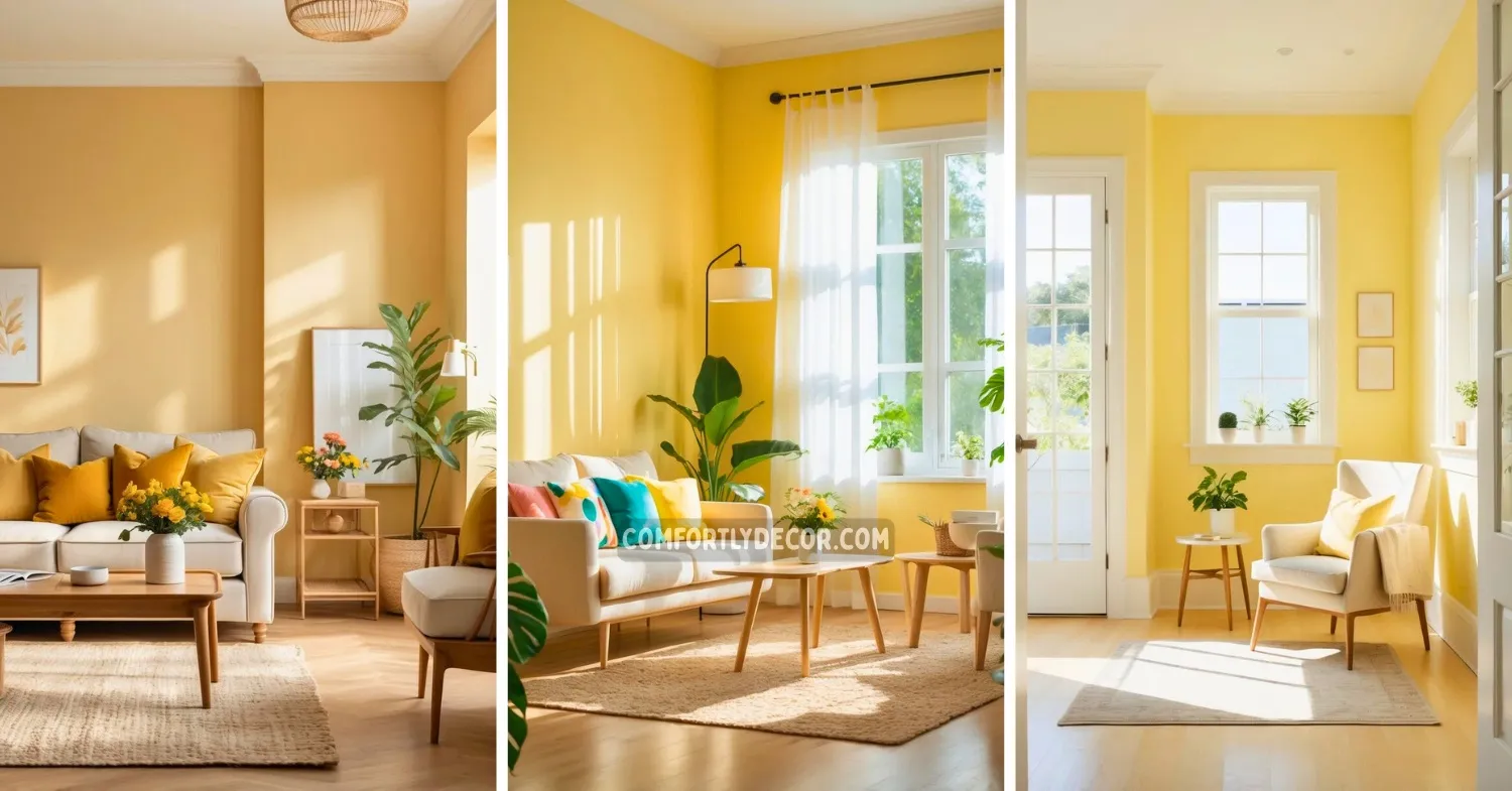 butter yellow paint colors for interior