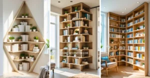 corner bookshelf ideas