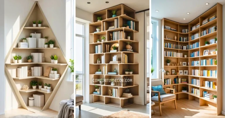 corner bookshelf ideas