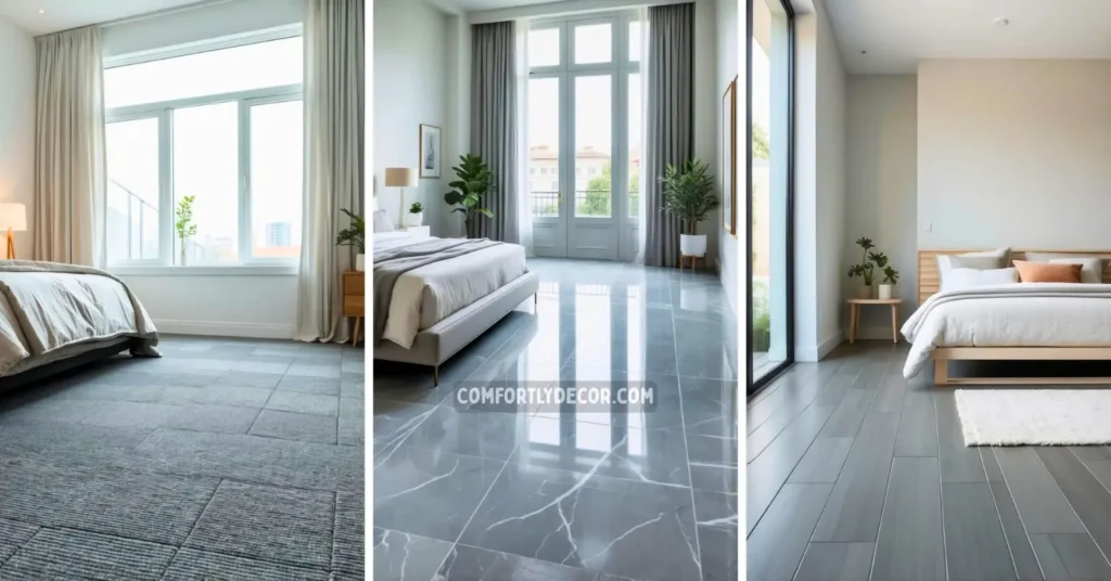 grey floor bedroom ideas