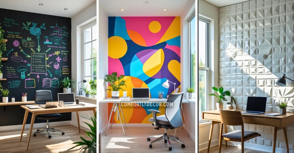 home office accent wall ideas