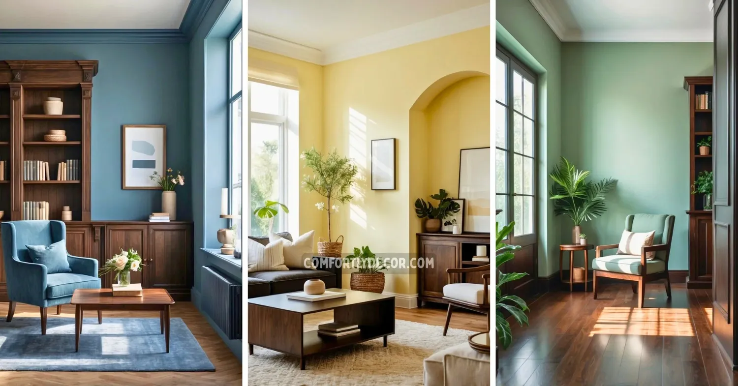paint colors that go with dark wood