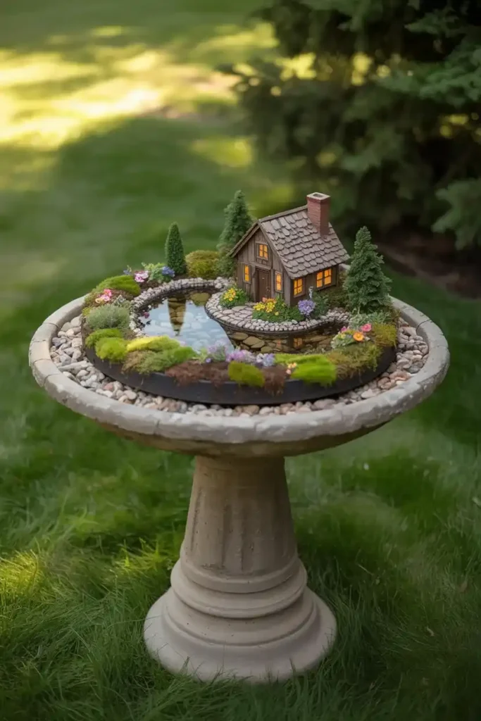 Birdbath Fairy Sanctuary 1